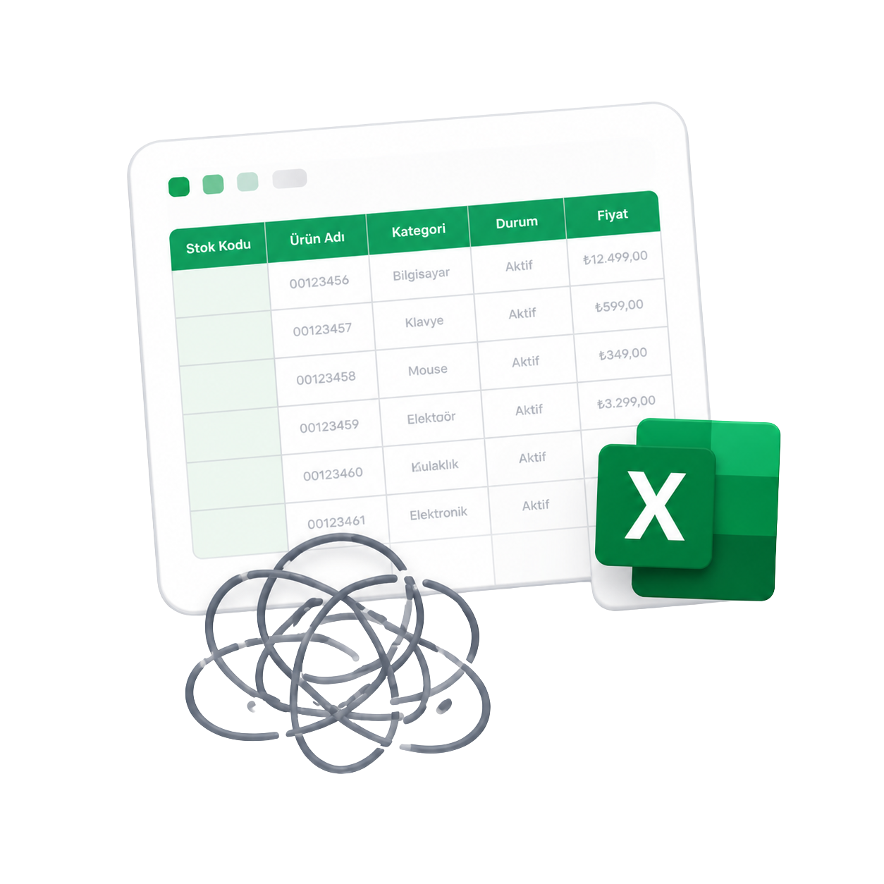 Excel karmaşası görseli